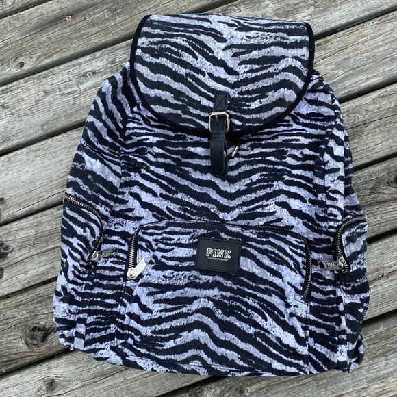 Victoria\'s Secret PINK Zebra Backpack *RARE* main image 13